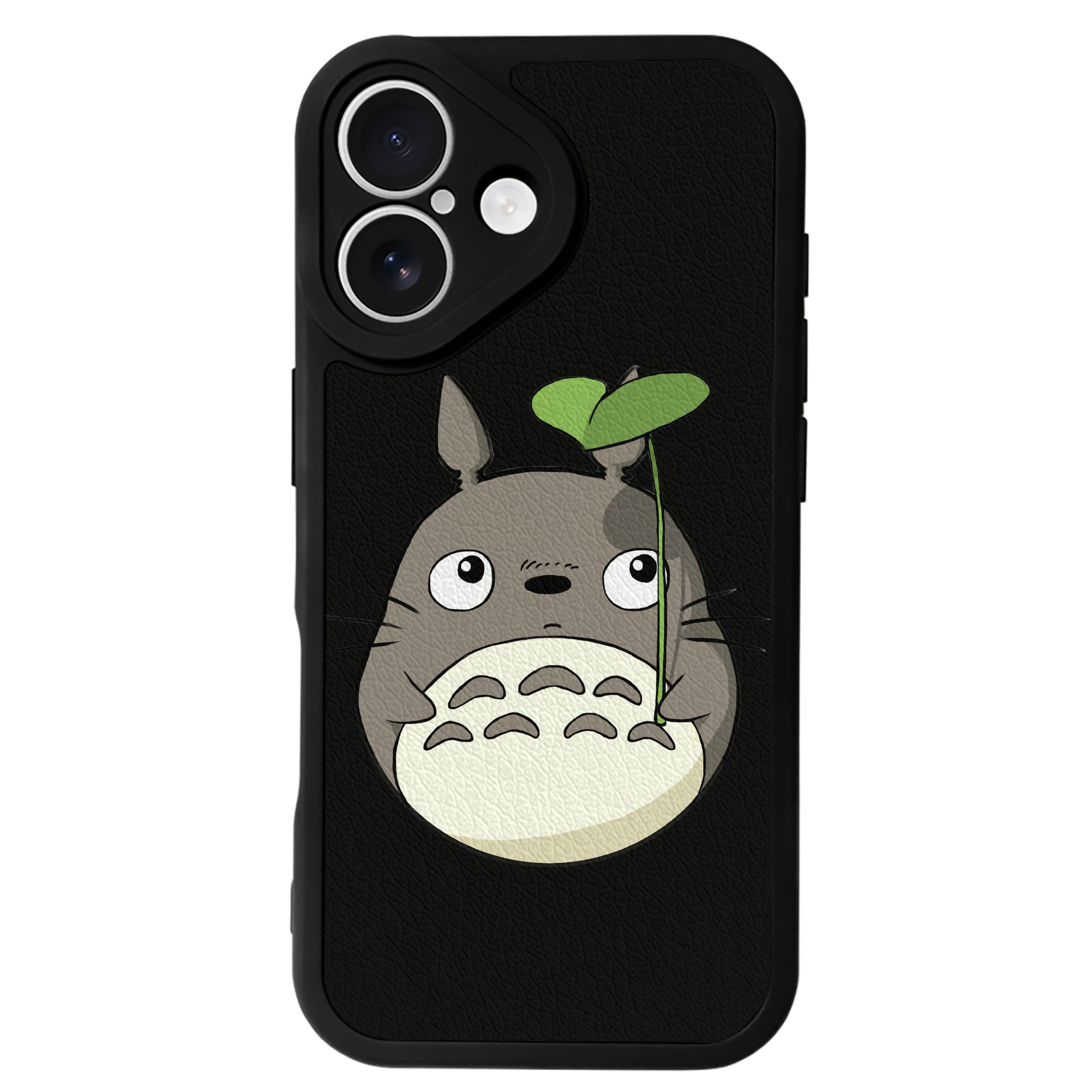 （画像用） となりのトトロ 草壁メイ 草壁サツキ My Neighbor Totoro Satsuki Kusakabe Mei Kusakabe 【iPhone 16シリーズ対応】シリコンスマホケース（レザー調） 材質：シリコン
